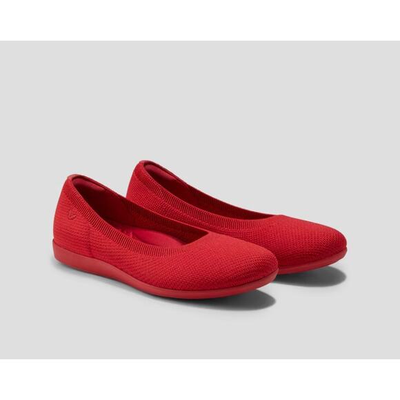 VIVAIA Claire Round-Toe Walking Comfort Flats Red Size 39.5 us 8.5 - Picture 1 of 7